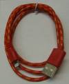 USB Lightning Καλώδιο Κορδόνι για iPhone 5S/ 5C /5 /iPad mini /iPad 4 /iPad Air Συμβατό με ios 8 1m Κόκκινο (OEM) (BULK)
